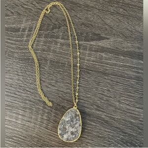 Joy Dravecky purple amethyst crystal necklace